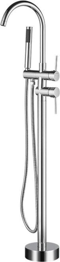 Badkraan Sienna Vrijstaand Model met Handdouche Chroom - Luxurysanitair