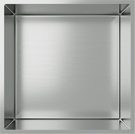 Badkamer Nishoek Roestvrij Staal 30x30x7 cm - Luxurysanitair