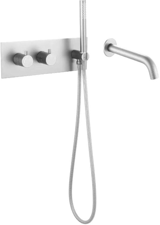 Moderne Inbouw Badkraan met Handdouche Compleet Inbouwsysteem - Luxurysanitair