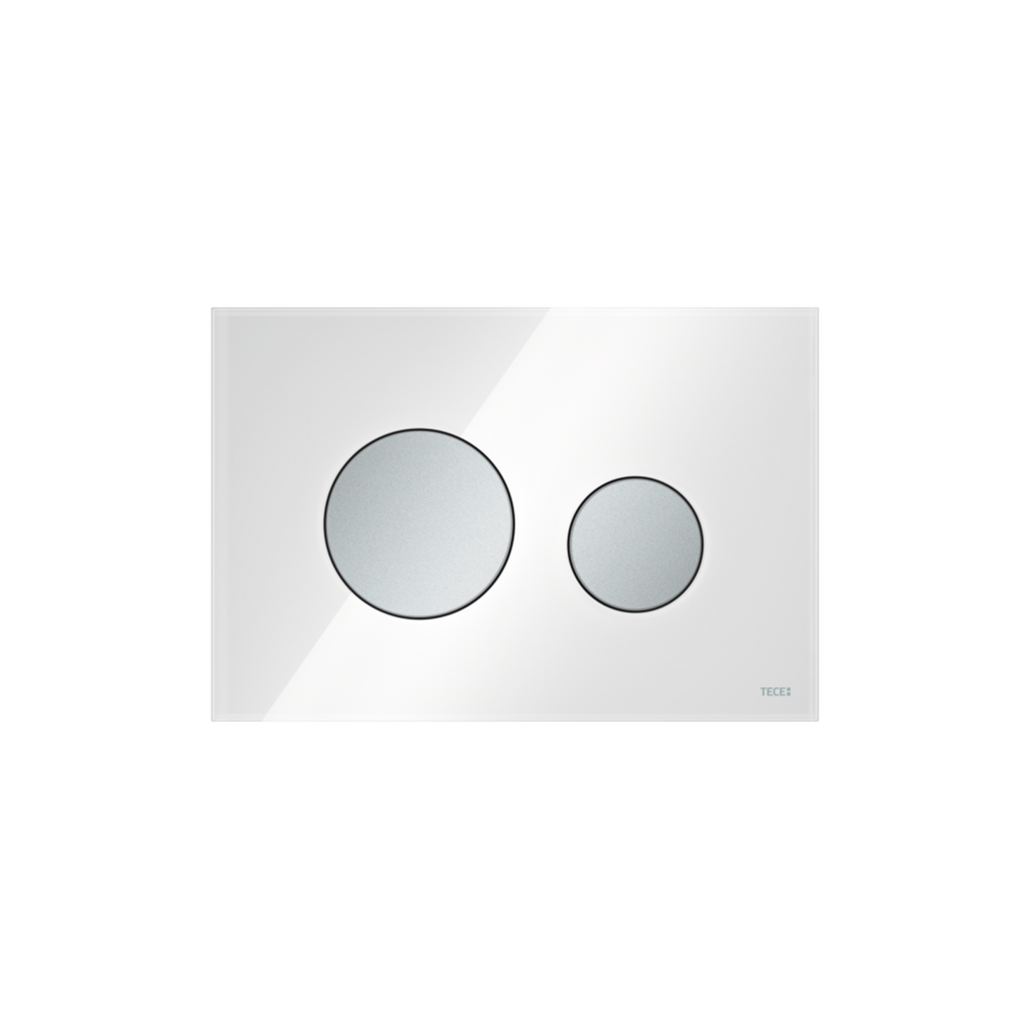 Teceloop WC-Bedieningsplaat Van Glas Voor Duospoeltechniek - Luxurysanitair