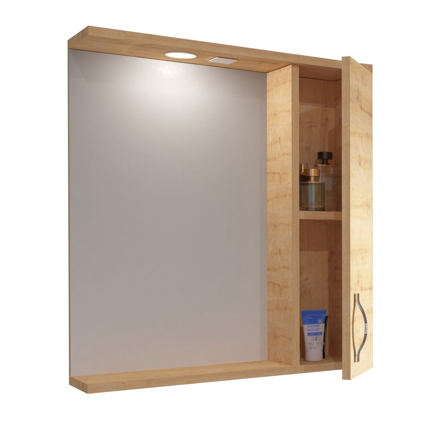 Aleco Spiegel Met Kast (65cm) - Safir - Luxurysanitair
