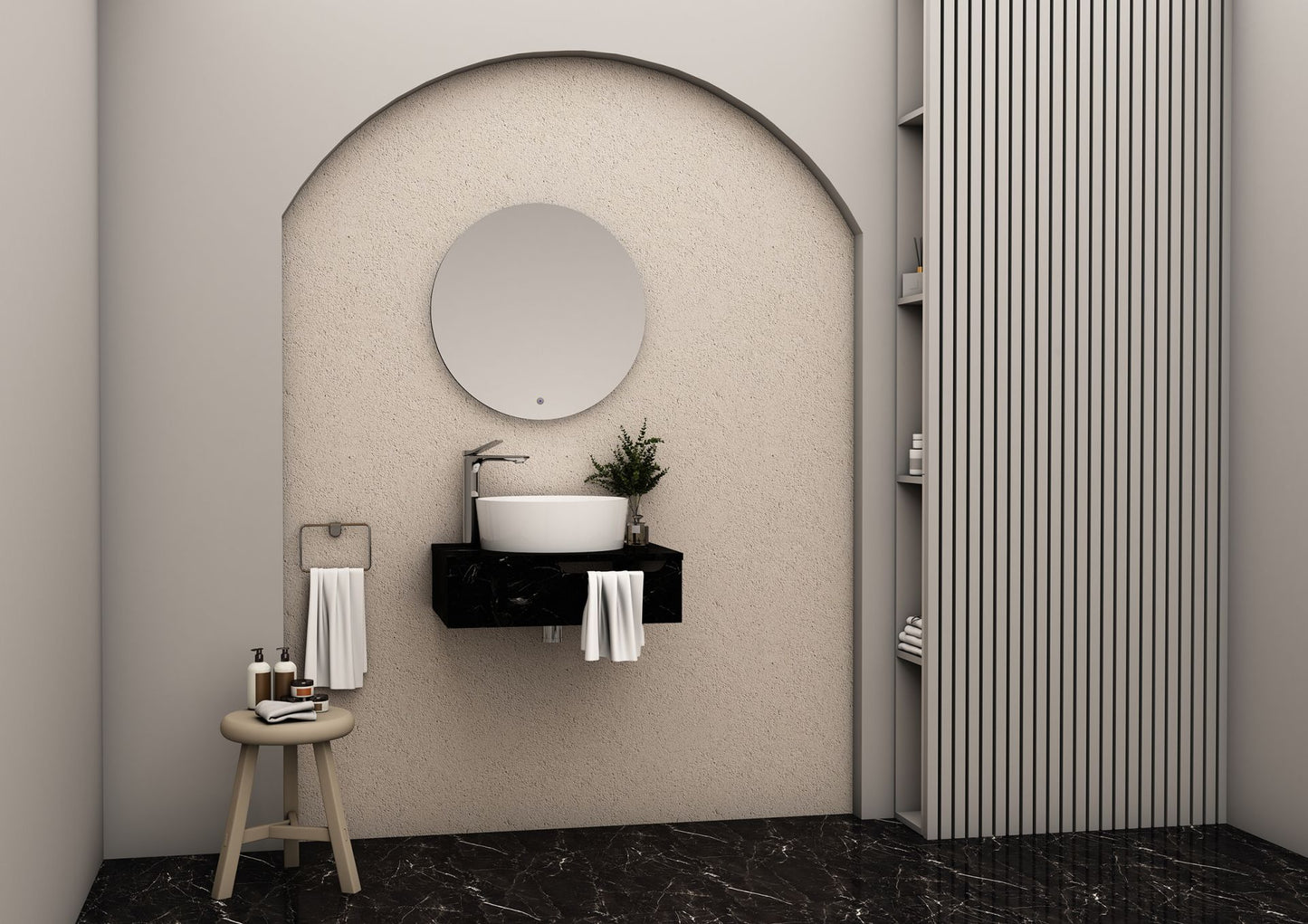 Felix Onderkast Met H Handdoekuitsparing (60CM) - Luxurysanitair