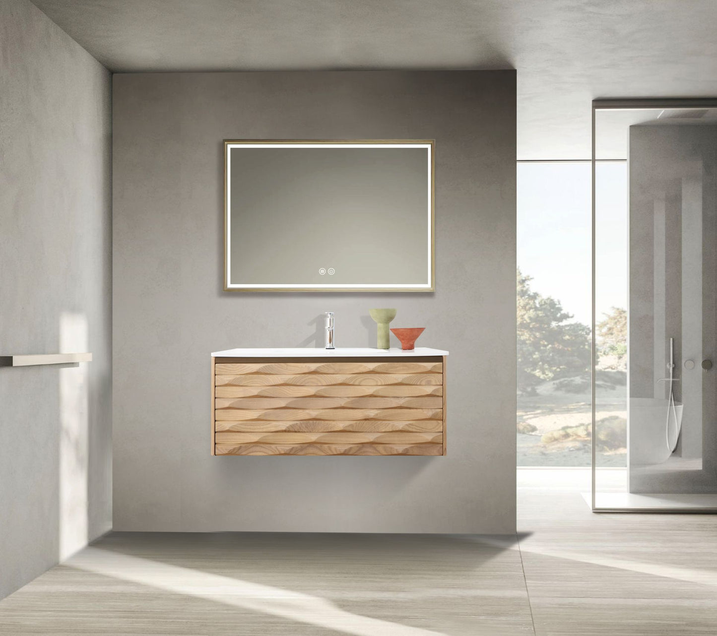 Magnolia Wastafelonderkast 1 Lade Soft Close (79x40x52cm) - Licht Eiken - Luxurysanitair
