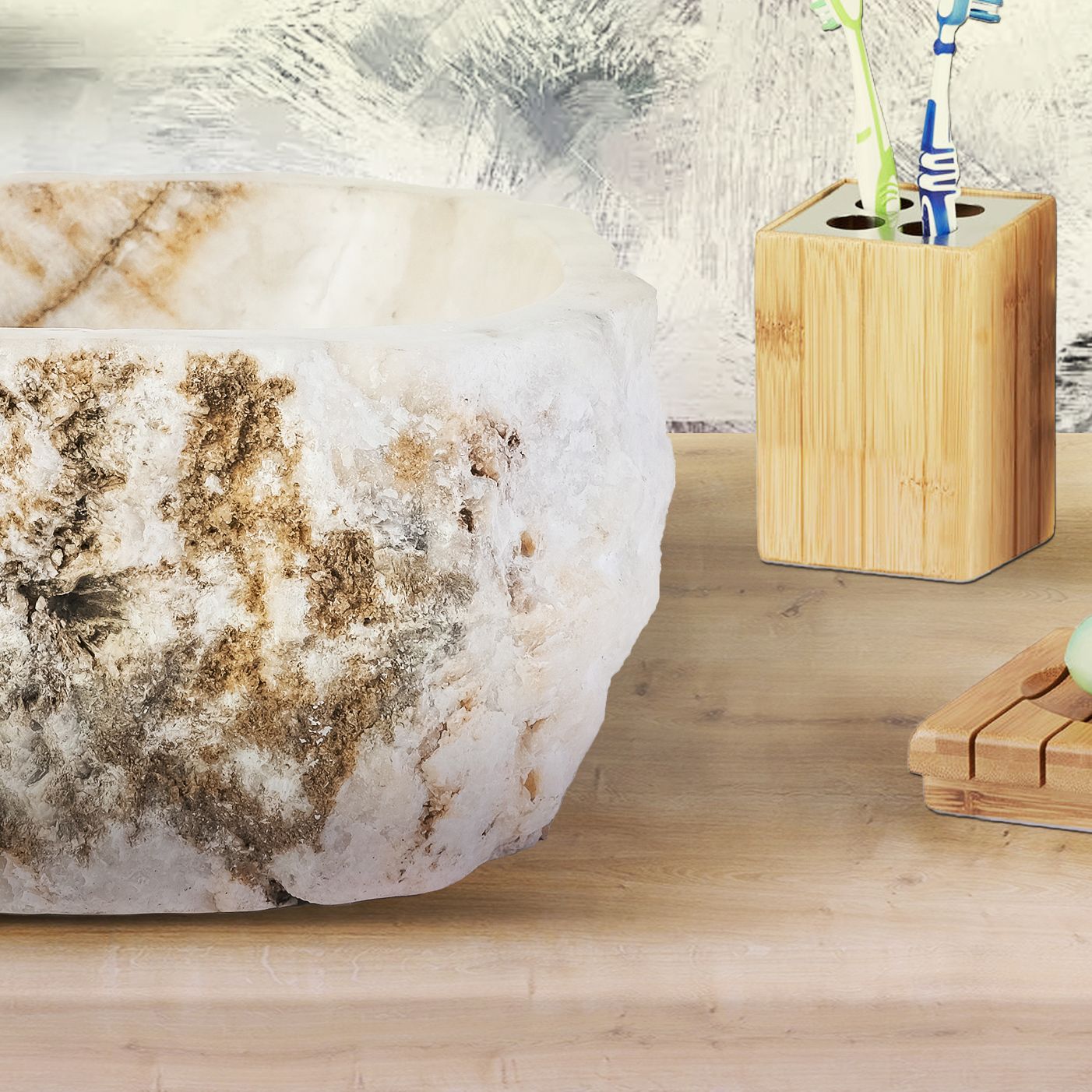 Waskom Natural Sunset Onyx 30x35x15cm - Luxurysanitair