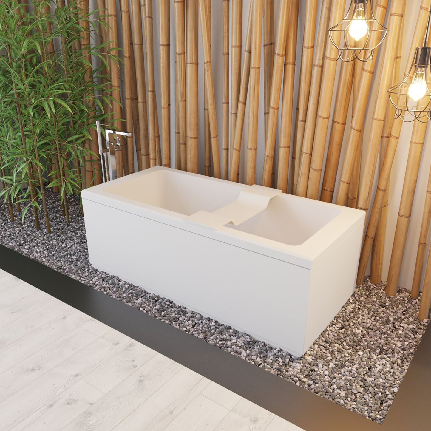 Solid Badplank 70x20x70cm - Luxurysanitair