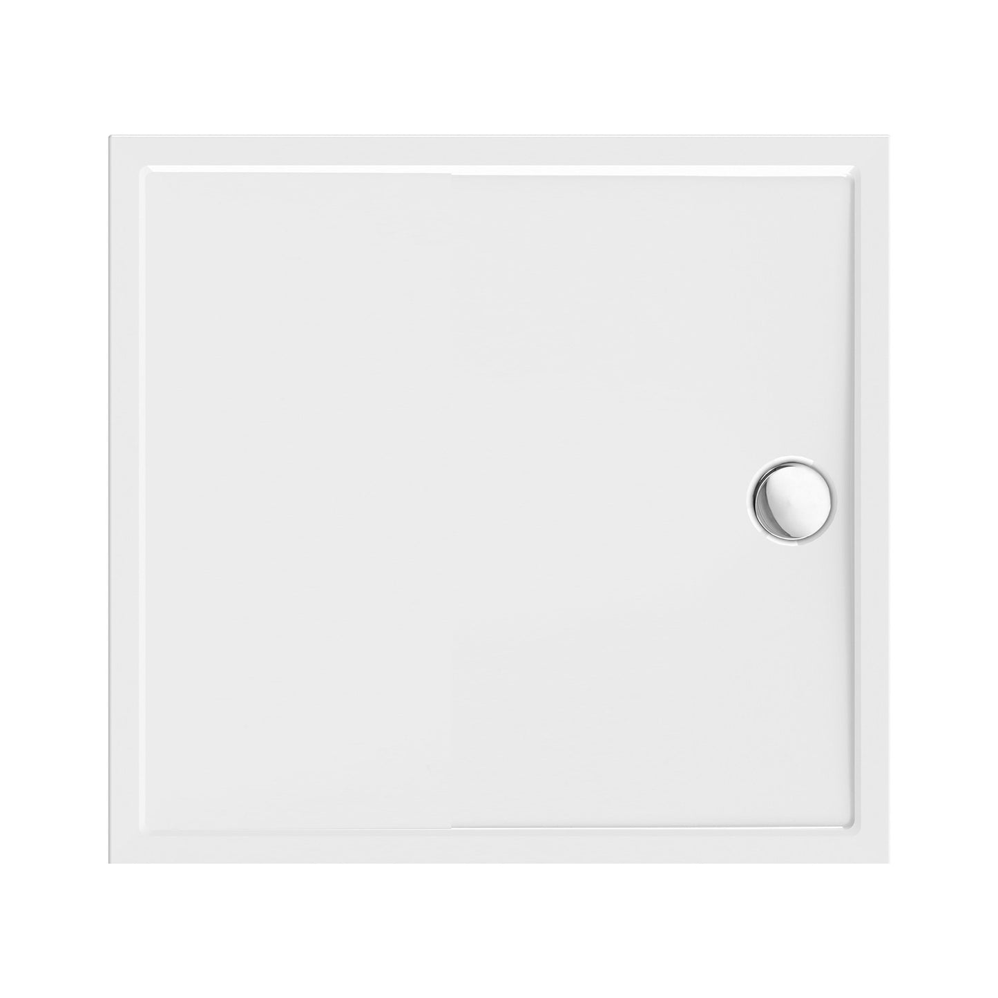 Aloni Douchebak Vierkant Acryl 90x90x4cm - Glanzend Wit - Luxurysanitair
