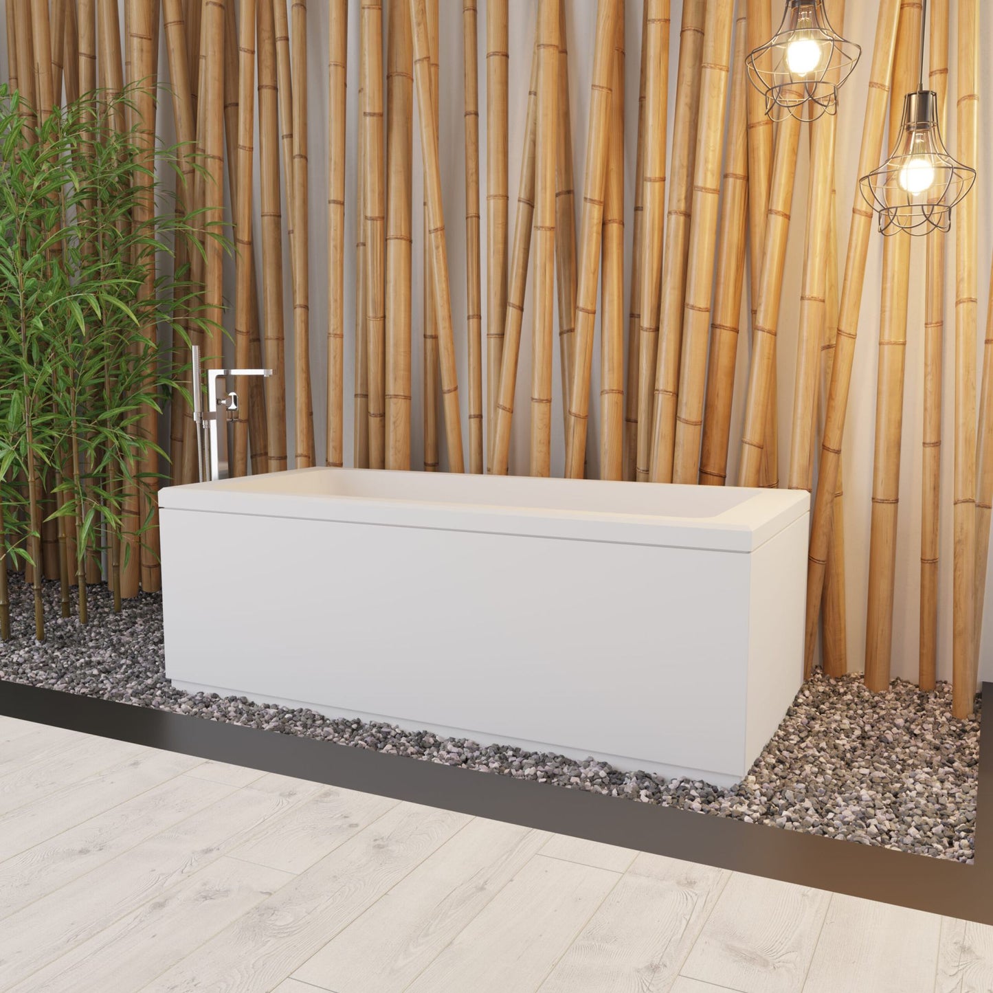 Aloni Acryl Ligbad 170x70cm - H56.5cm - Luxurysanitair