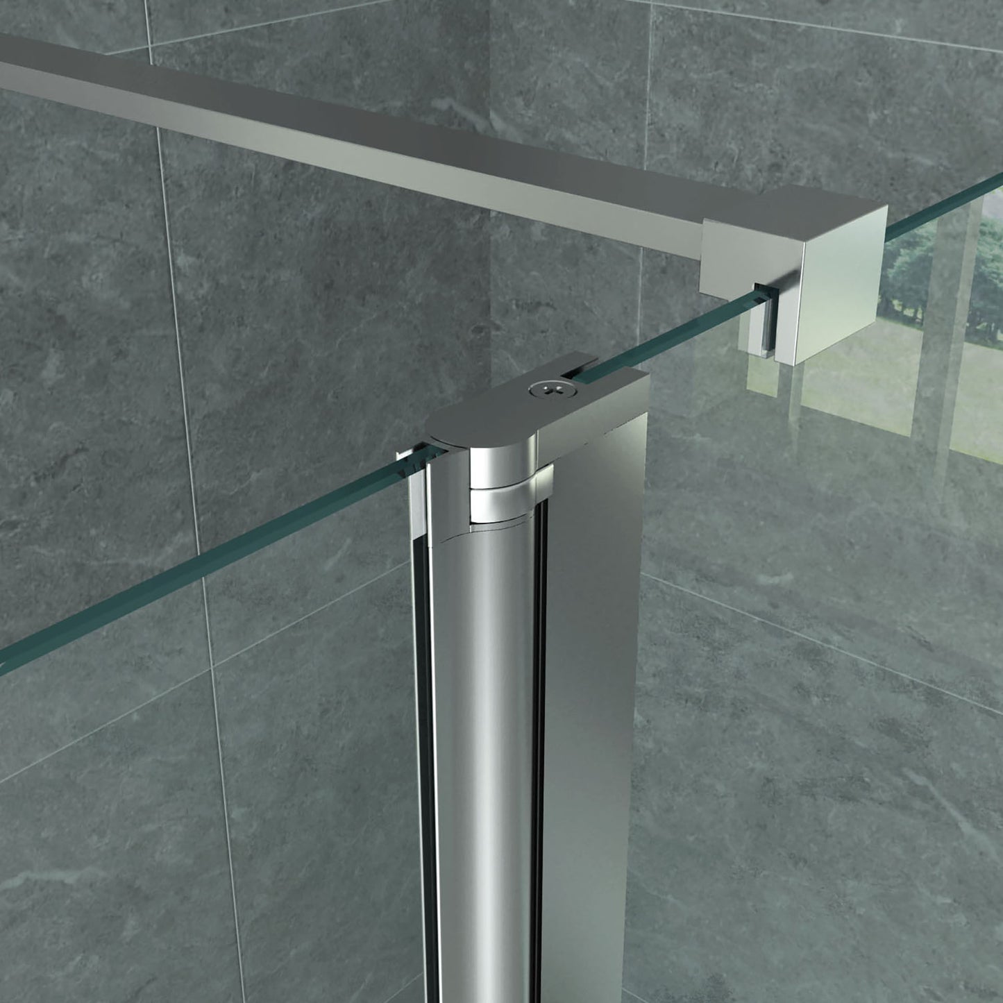 Aloni Draaibare Zijwand 8mm 60x200cm - Luxurysanitair