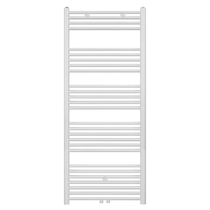Handdoek Radiator Midden Aansluiting Mat Wit Geborsteld 1600x600 828 Watt - Luxurysanitair