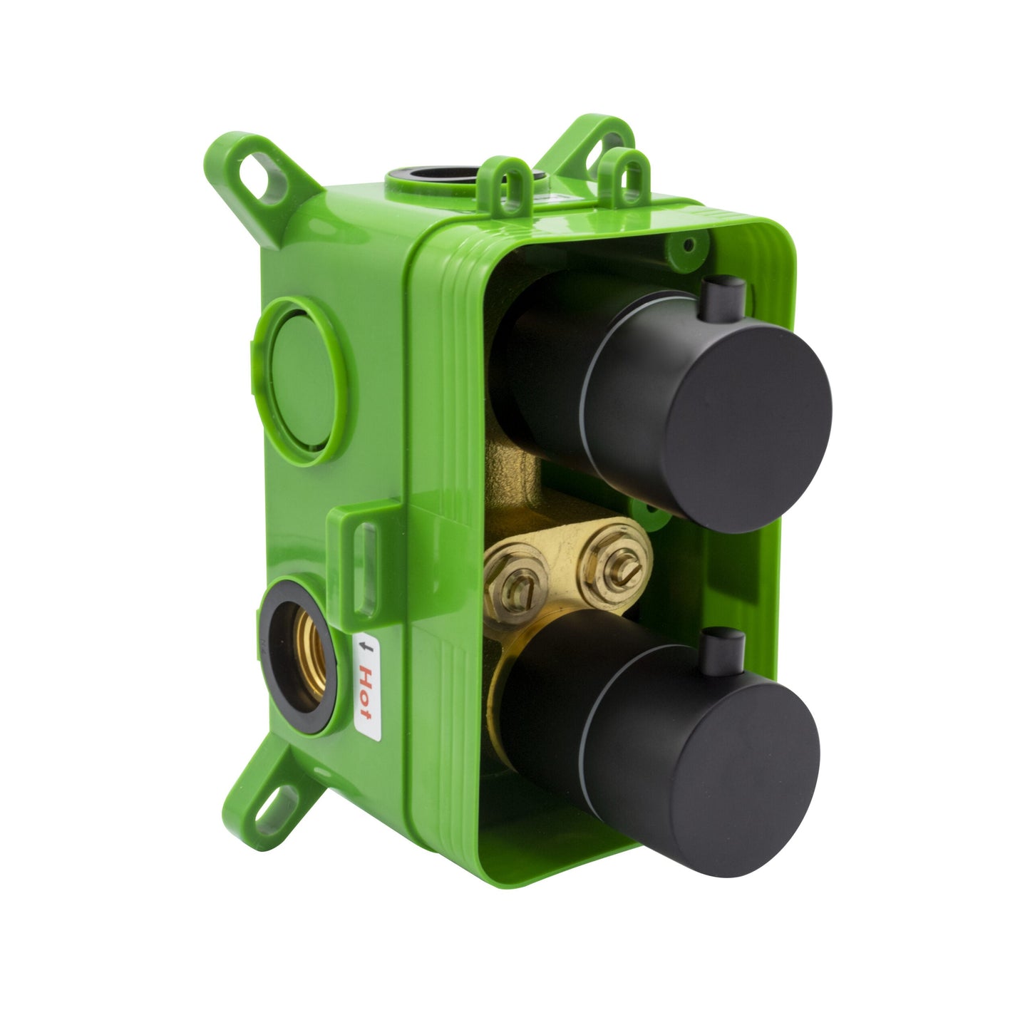 ALONI INBOUW THERMOSTATISCHE DOUCHESET MET REGENDOUCHEKOP (Ø25CM) - MAT ZWART