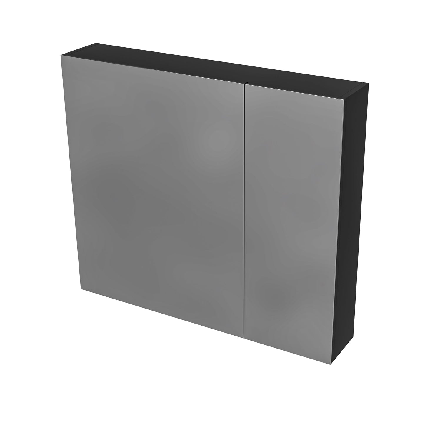 Mat zwart / 80X70X15 cm