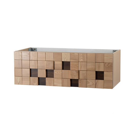 Mimoza Wastafelonderkast 1 Lade Soft Close (119x40x52cm) - Licht Eiken - Luxurysanitair