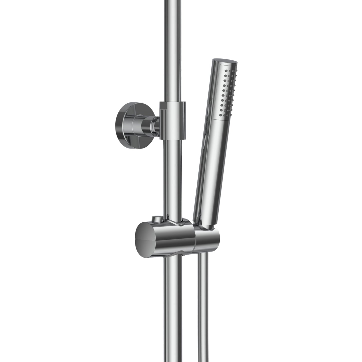 ALONI OPTIMA RONDO REGENDOUCHESET - THERMOSTATISCH - OPBOUW - COOL TOUCH - BELGAQUA - CHROOM