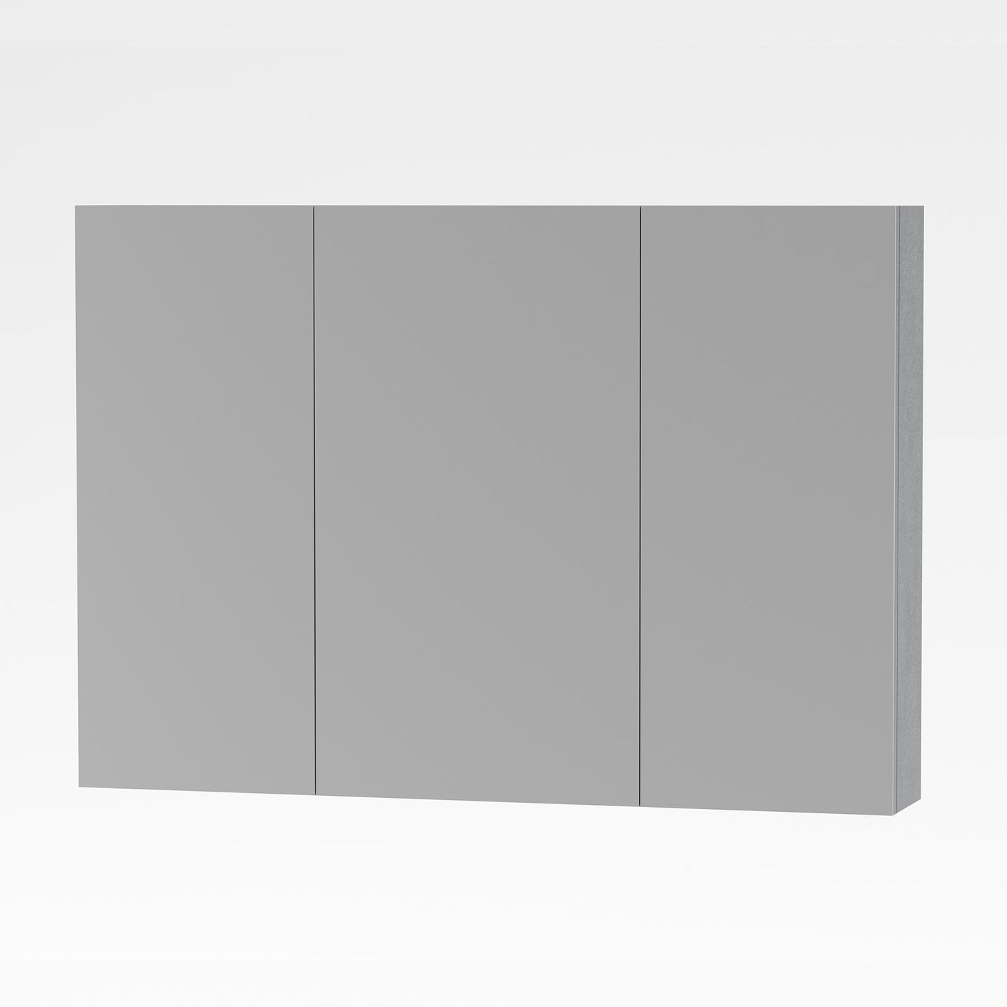 Aloni Sally Spiegelkast, 3 Deuren (100x70xm) - Kleur Aluminium - Luxurysanitair