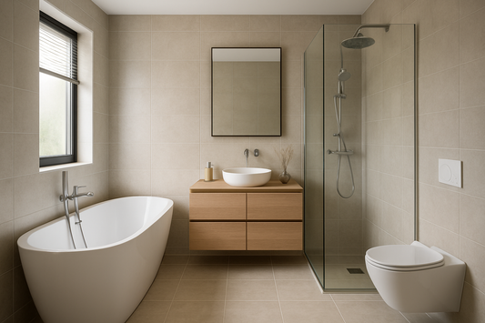 Luxe en betaalbare badkamer