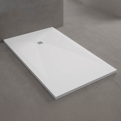 DOUCHEBAK - COMPOSIET - 160X90X3 cm - WIT