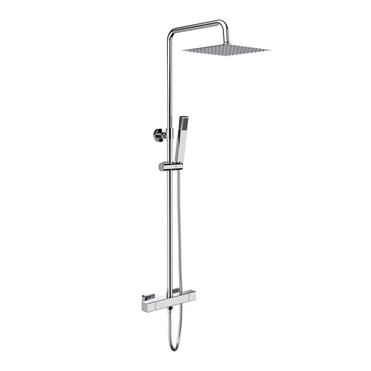Regendoucheset Vierkant Chrome