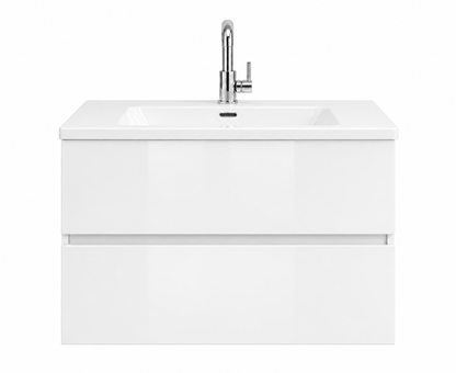 Badkamer meubelset DUBBEL Hoogglans wit  120 x 50 x 58 (b x d x h)