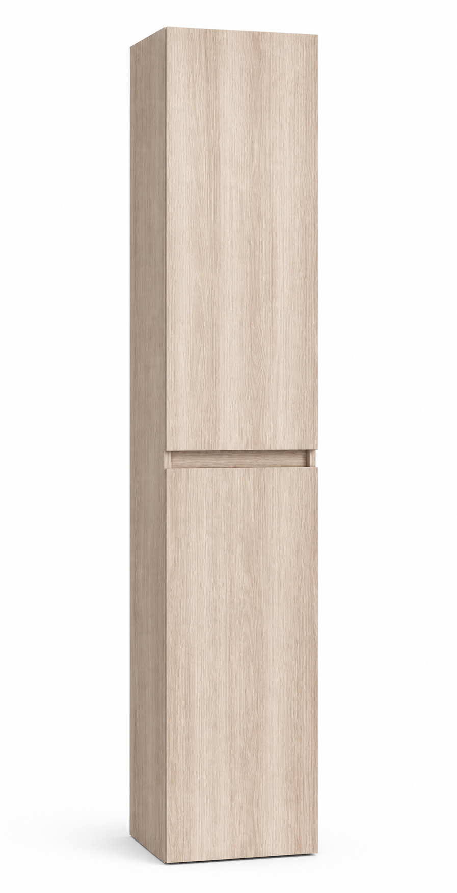 Kolomkast Eikgrijs 135 x 35 x 35 (h x b x d) met 4 compartimenten