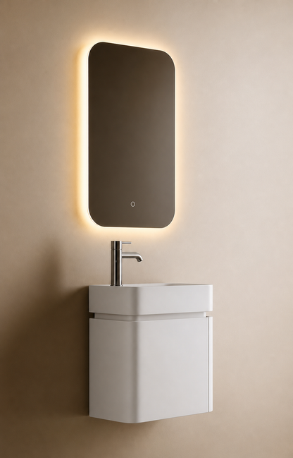 Toilet Meubelset 44 x 25 x 38 incl. lavabo 45 x 25,5 x 10