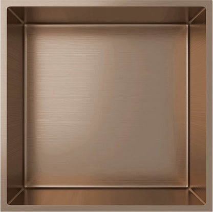 Badkamer Nishoek Roestvrij Staal 30x30x7 cm - Luxurysanitair