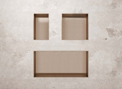 Badkamer Nishoek Roestvrij Staal 30x30x7 cm - Luxurysanitair