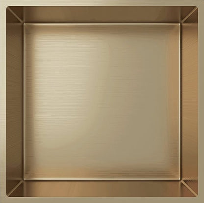 Badkamer Nishoek Roestvrij Staal 30x30x7 cm - Luxurysanitair