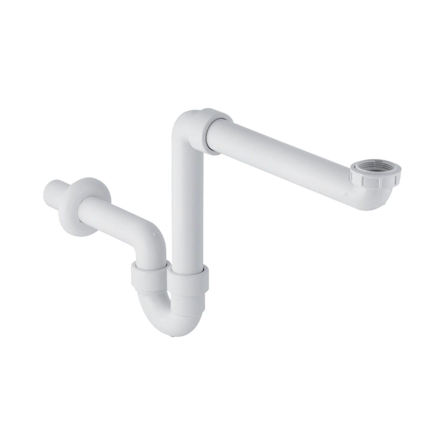 Gebreit Buissifon Voor Wastafel Horizontaal - 5/4" x 6/4" - D 40mm - Luxurysanitair