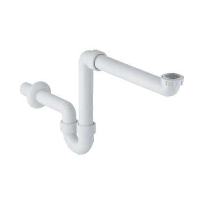 Gebreit Buissifon Voor Wastafel Horizontaal - 5/4" x 6/4" - D 40mm - Luxurysanitair