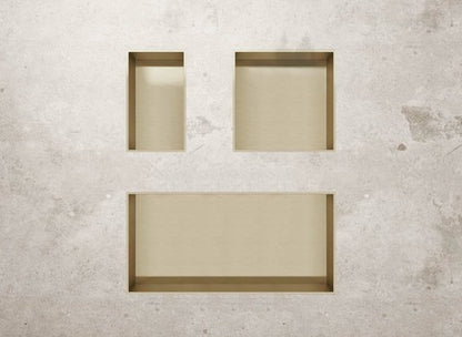 Badkamer Nishoek Roestvrij Staal 30x30x7 cm - Luxurysanitair