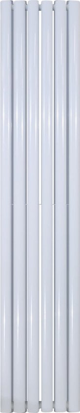Klea Designradiator Ovaal Dubbel 1800x354mm 12 Tubes 1230 Watt Wit - Luxurysanitair