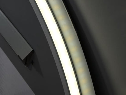 LED Badkamerspiegel Halfrond Rechts 60x120 cm - Luxurysanitair