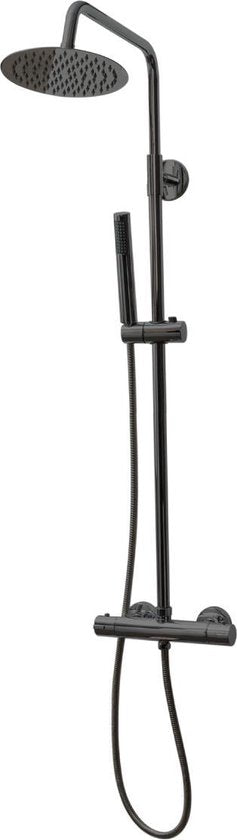 Regendouche garnituur Nero Ingrid Zwart - Luxurysanitair