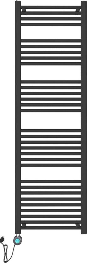 Elektrische Handdoekradiator 1800x600 mm  900W, Stijlvol en Efficiënt Mat zwart - Luxurysanitair