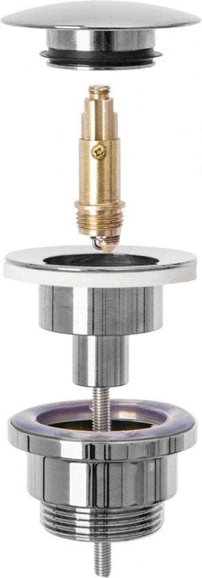 REA Wastafel Afvoerplug Clickwaste Universeel - Luxurysanitair