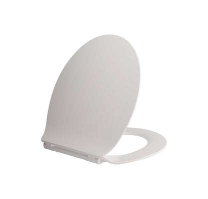 ALONI PREMIUM WC-ZITTING - SLIM DESIGN - SOFT CLOSE - QUICK RELEASE - TOPFIX - DUROPLAST - RVS SCHARNIEREN - GLANZEND WIT