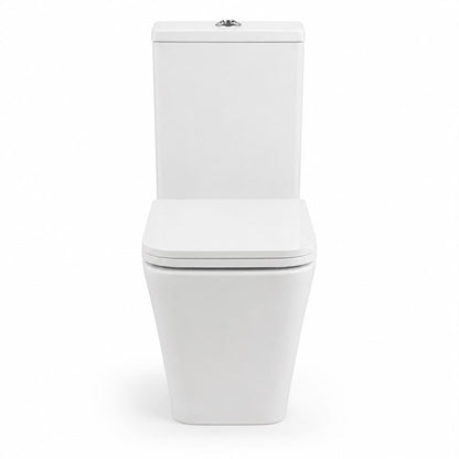 Moderne Staande Toilet Compleet Set Rimless Spoeling Wit MET Geintegreerde Bidet