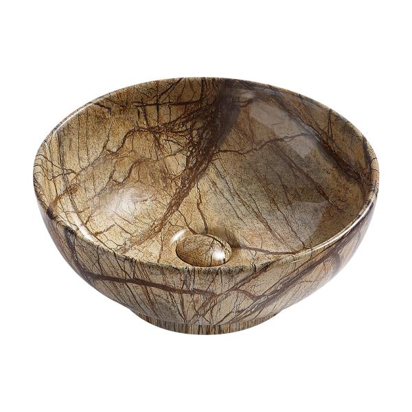 Aloni Waskom Opbouw Zonder Overloop Zonder Kraangat Met Click Waste Keramiek 41x18x41cm - Luxurysanitair