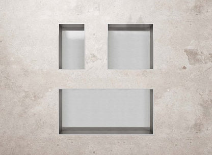 Badkamer Nishoek Roestvrij Staal 30x30x7 cm - Luxurysanitair