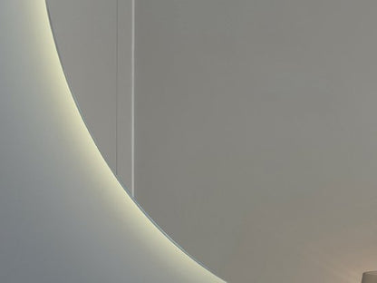 LED Badkamerspiegel Halfrond Rechts 50x100 cm - Luxurysanitair