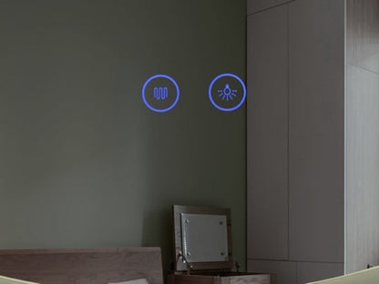 LED Badkamerspiegel Halfrond Rechts 60x120 cm - Luxurysanitair