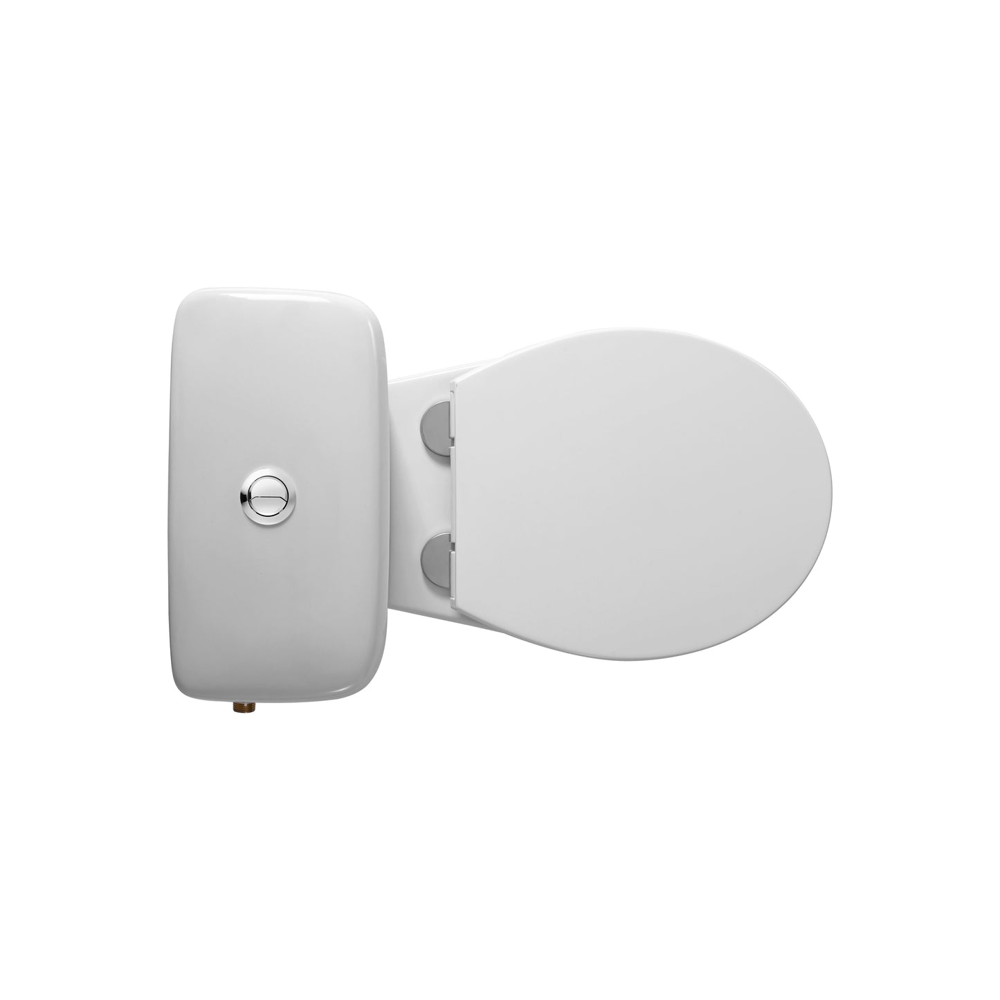 ALONI PRO DUOBLOK - STAAND TOILET - RANDLOOS - P-TRAP - MUURUITLAAT - MET RESERVOIR - MET SPOELMECHANISME - DUBBELE SPOELFUNCTIE 4/6L - MET ZITTING - SOFTCLOSE - QUICK RELEASE - 39X73X67 CM - WIT