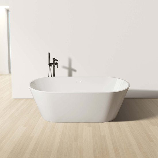 Rondo Vrijstaand Bad, Acryl, 180x80x58 cm - Luxurysanitair