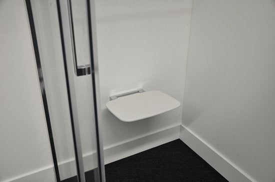 Klea Douche-Stoel Wandmontage Opklapbaar Wit - Luxurysanitair