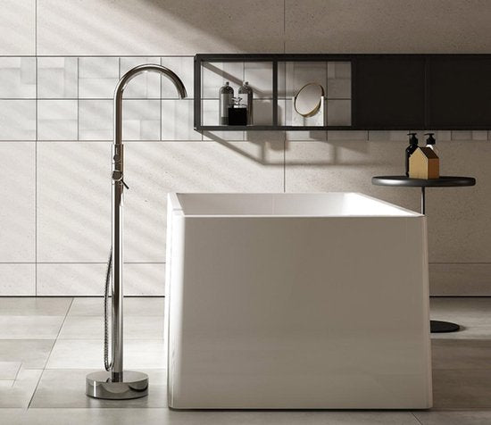 Badkraan Sienna Vrijstaand Model met Handdouche Chroom - Luxurysanitair