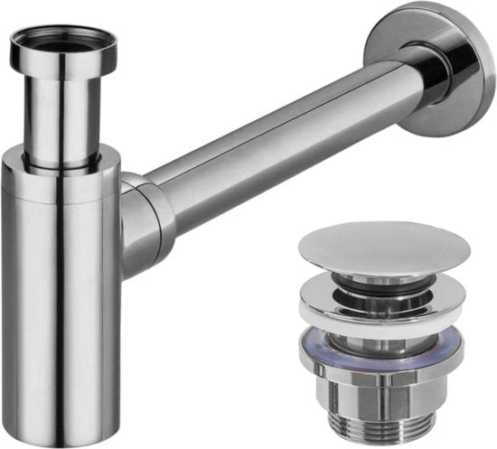 REA Wastafelsifon met Afvoerplug - Luxurysanitair