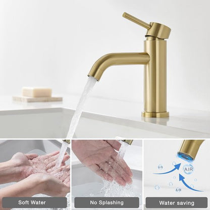 Elegant Gouden Badkamerkraan Mengkraan voor Wastafel en Badkamer - Luxurysanitair