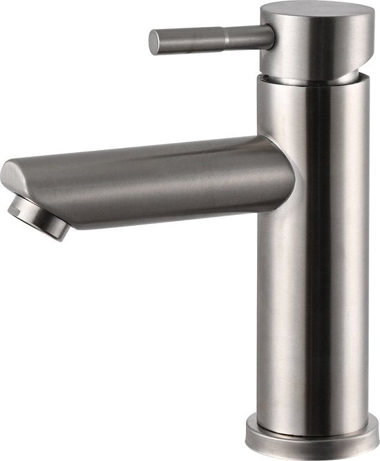 Wastafelkraan 8500A - Badkamerkraan - Toiletkraan - Mengkraan - Geborsteld Goud - Luxurysanitair