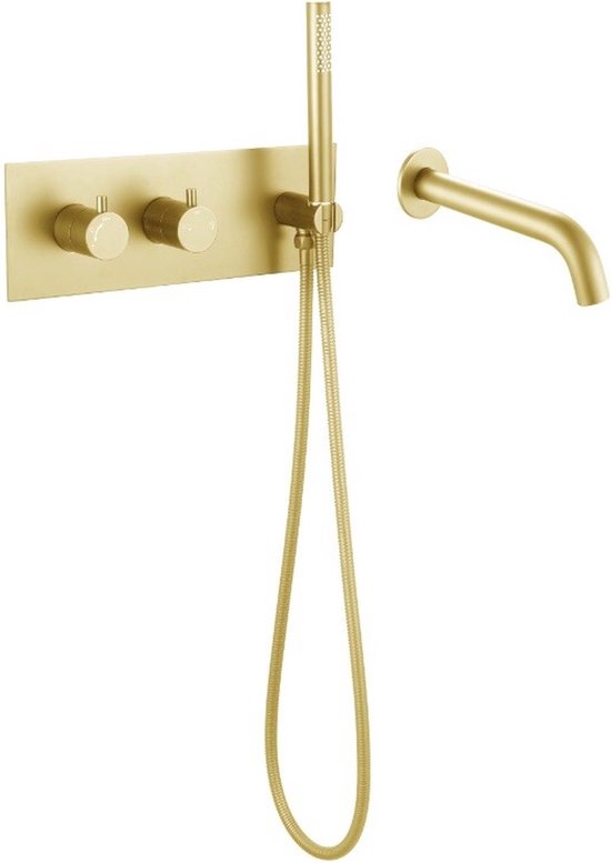 Moderne Inbouw Badkraan met Handdouche  Compleet Inbouwsysteem - Luxurysanitair