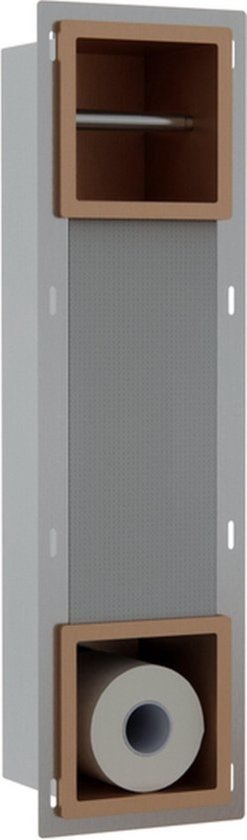 Inbouw Reserve- en Toiletrolhouder - Luxurysanitair